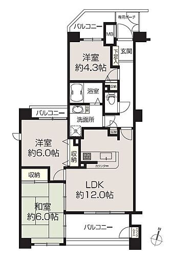 ネオステージ大宮 5階 3LDK 物件詳細