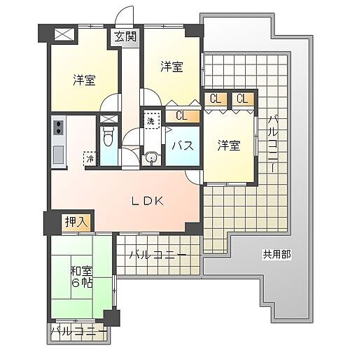 北八代パーク・ホームズ 3階 4LDK 物件詳細