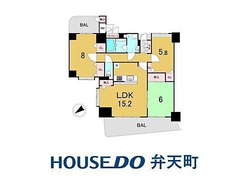 キングマンションエピシオン阿波座ウエストディオ 13階 3LDK 物件詳細