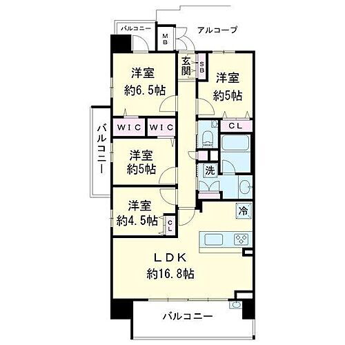 プレサンスロジェ豊橋前田中町ＣＬ 6階 4LDK 物件詳細
