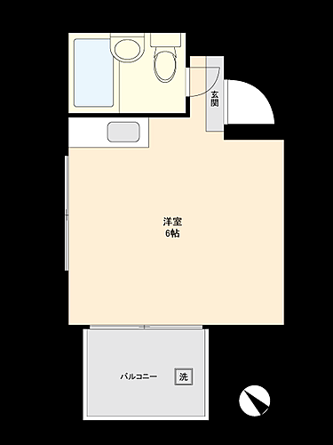 シティーハイツ高松ロイヤル 2階 ワンルーム 物件詳細