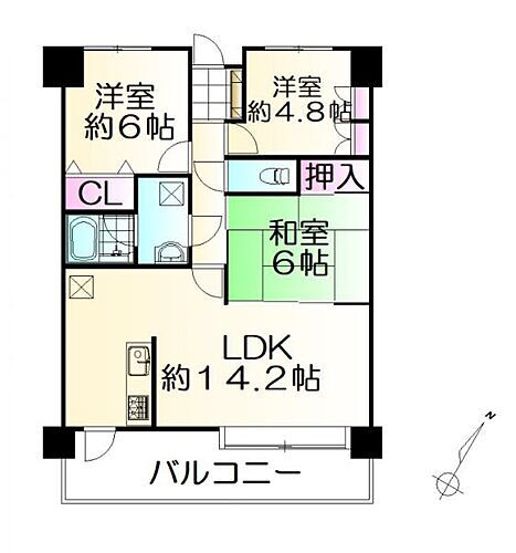 東勝山シティハウス 3階 3LDK 物件詳細