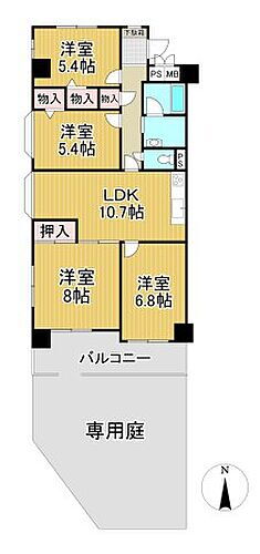シンコーメゾン多田弐番館　１階 1階 4LDK 物件詳細