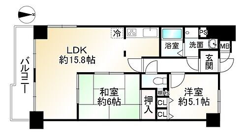 ユニライフ京都西大路 2階 2LDK 物件詳細