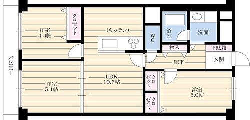 加島グリーンマンション 1階 3LDK 物件詳細