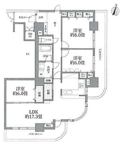 ライオンズプラザ大宮 9階 3LDK 物件詳細