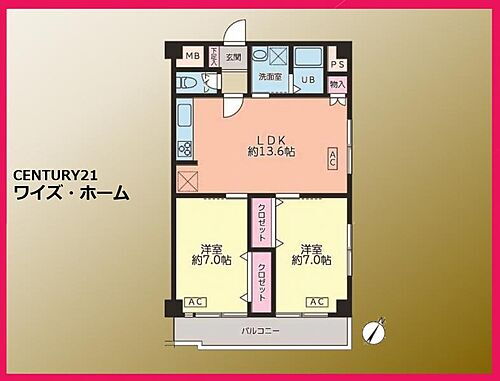 東京都北区西ケ原2丁目 6階 2LDK