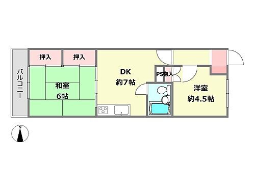 プラザ武庫之荘２番館 2階 2DK 物件詳細