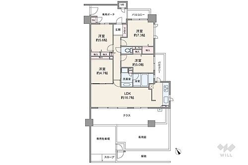 ローレルコート立花町 1階 4LDK 物件詳細