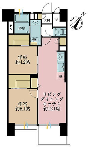 新大塚共同住宅 5階 2LDK 物件詳細
