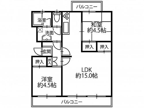 大久保東第４住宅８２号棟 5階 2LDK 物件詳細