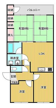 エメラルドマンション茶売Ｂ棟 間取りは現状を優先させていただきます。