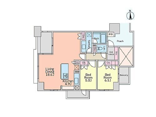 角の部屋「レクセルマンション上野入谷」竜泉Ｓｅｌｅｃｔｉｏｎ 12階 2LDK 物件詳細