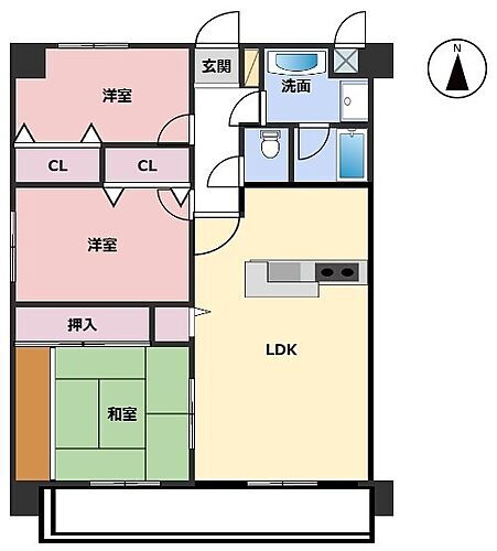 ライオンズマンション姫路広畑正門通 6階 3LDK 物件詳細