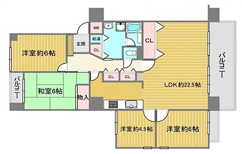 グランコープ吹田 3階 4LDK 物件詳細