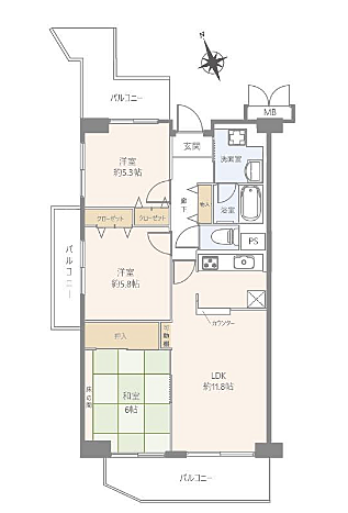 ルネ住之江 5階 3LDK 物件詳細