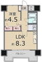 朝日プラザ高松エルグ 専有面積30.72平米、1LDK