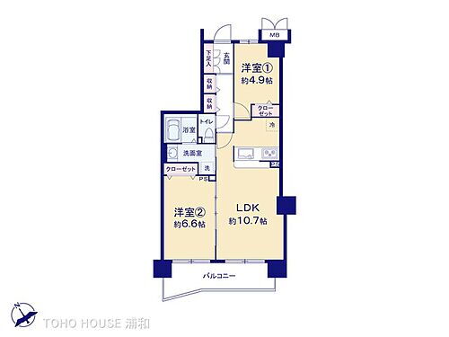サンクレスト川口 5階 2LDK 物件詳細