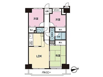 エンゼルハイム桃里 間取図。図面と異なる場合は現況を優先。