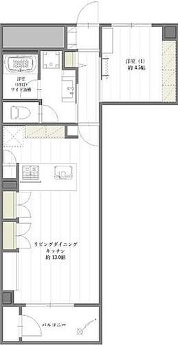 東建検見川マンション　Ａ棟 2階 1LDK 物件詳細