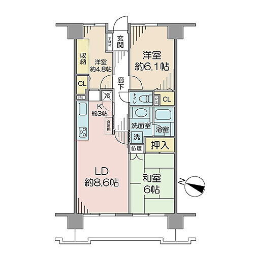 リーベスト薬園台 1階 3LDK 物件詳細