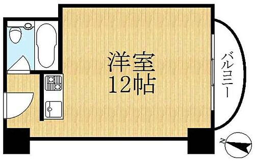 琵琶湖プラザ 12階 ワンルーム 物件詳細