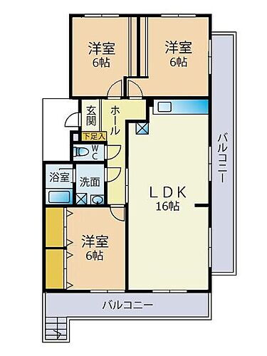 サンライフ黒崎 1階 3LDK 物件詳細