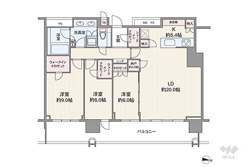 プラウドタワー名古屋錦 30階 3LDK 物件詳細