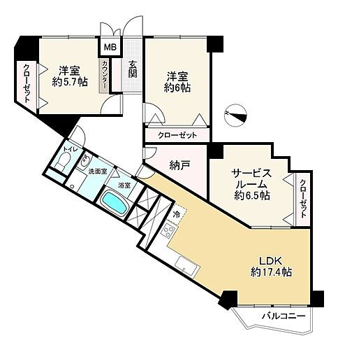 メゾン豊中刀根山 9階 2SLDK 物件詳細