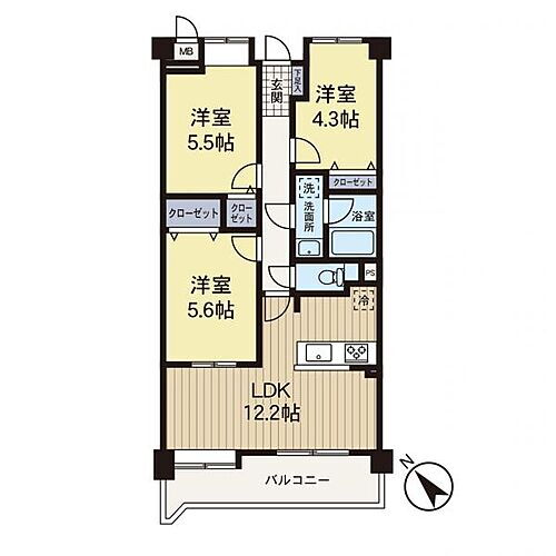 ネクシア藤沢善行 3階 3LDK 物件詳細