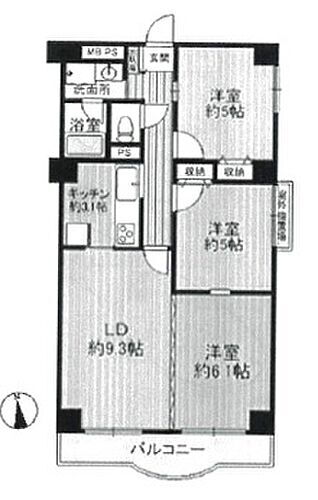 センチュリー東大宮第二 3階 3LDK 物件詳細