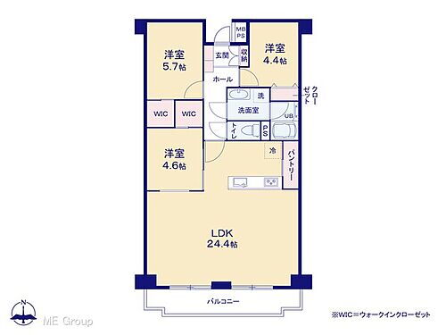 グリーンヒル西葛西２号館 4階 3LDK 物件詳細