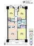 ライオンズマンションお花茶屋第５ 3ＬＤＫ、専有面積57．13平米、バルコニー面積8．7平米