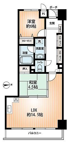 ハイネスあみだ池公園 11階 2LDK 物件詳細