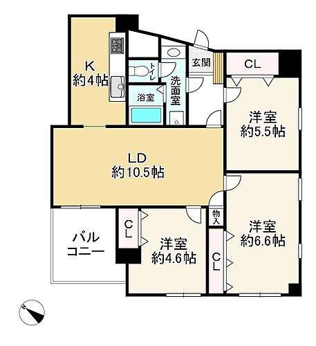 東峰マンション渡辺通 11階 3LDK 物件詳細