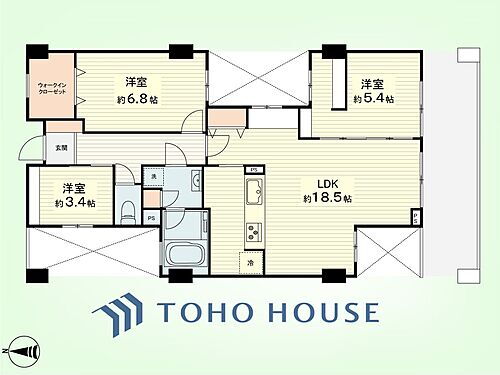 サザンヒルズ横濱本郷台 2階 3LDK 物件詳細