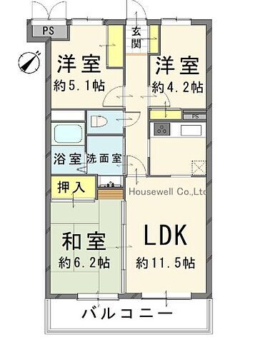 プリミテージュ新狭山 4階 3LDK 物件詳細