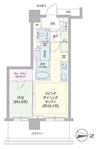 プラウドタワー亀戸クロスブライトタワー 19階 1LDK 物件詳細