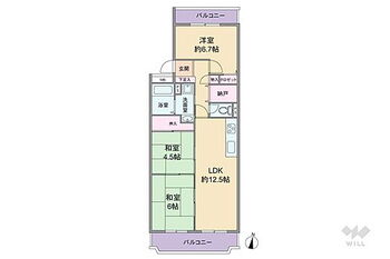 サンヴェール高槻２棟 間取図