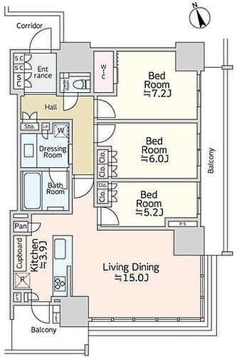 ブランズタワー芝浦 29階 3LDK 物件詳細
