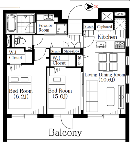 クリオ目黒ラ・モード 3階 2LDK 物件詳細