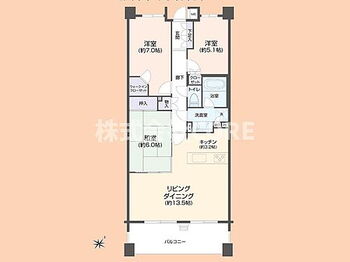 アデニウム町田 令和5年6月、新規内装リフォーム済で室内綺麗！WIC付で広々暮らせる3LDKのお部屋です。