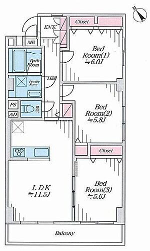 グリーンコーポ野毛山 新規内装リノベーション物件(2022年11月)。南西向きの明るいお部屋です。角住戸につき通風良好です。全居室に収納付です。家事に便利な食洗機、浴室乾燥機完備です。会話が弾むカウンターキッチンです。