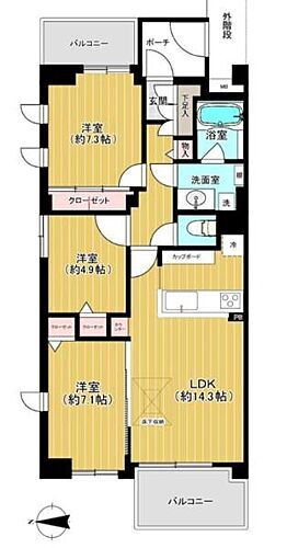 レガティス横濱山手 1階 3LDK 物件詳細