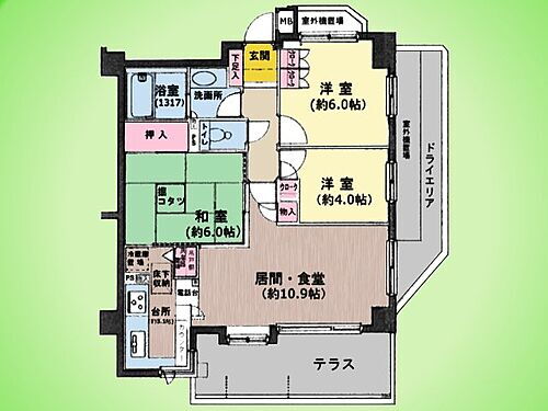 市が尾パークホームズ参番館 1階 3LDK 物件詳細