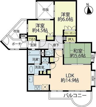 マイキャッスル葉山 南向きのお部屋です