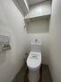 コスモ流山リベラルコート 上部棚付き 温水洗浄便座一体型トイレ　ストーンタイル貼替