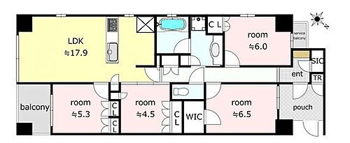 プレミスト佃２丁目 プレミスト佃2丁目の間取り図です