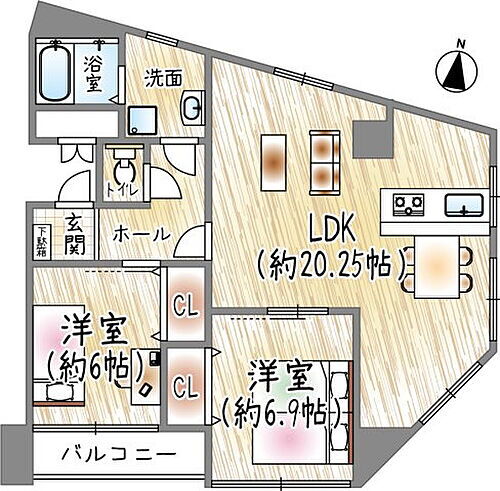 御影グレイスハイツ 4階 2LDK 物件詳細